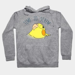 time to screm - cockatiel Hoodie